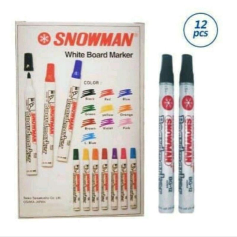 

spidol hitam white board marker BG 12