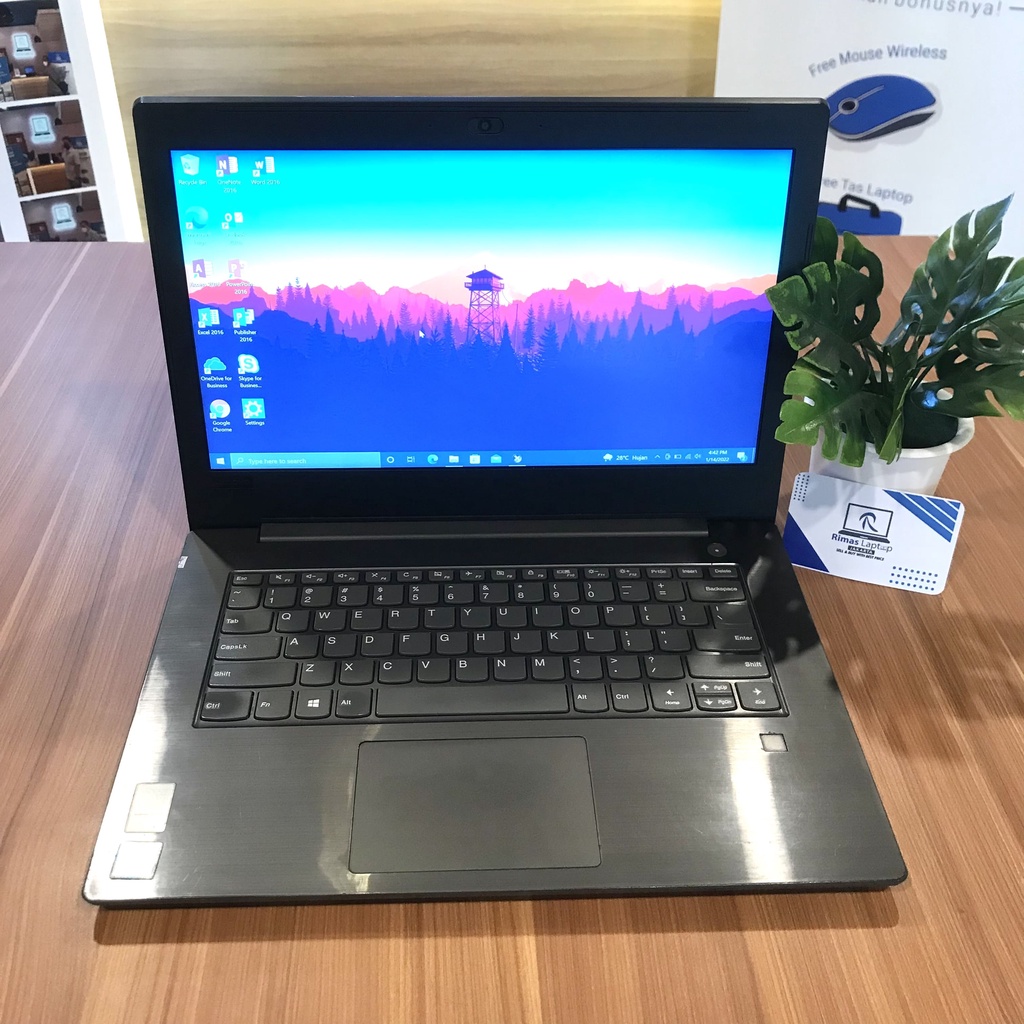 LAPTOP LENOVO I5 GEN 8 RAM 8GB SSD 256GB + HDD 1TB | BEKAS SECOND