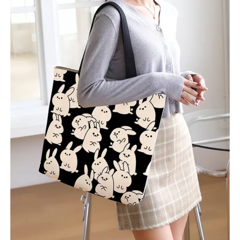 (PAKAI RESLETING) Tote bag model terbaru Korean Style big size( Toko Uci)