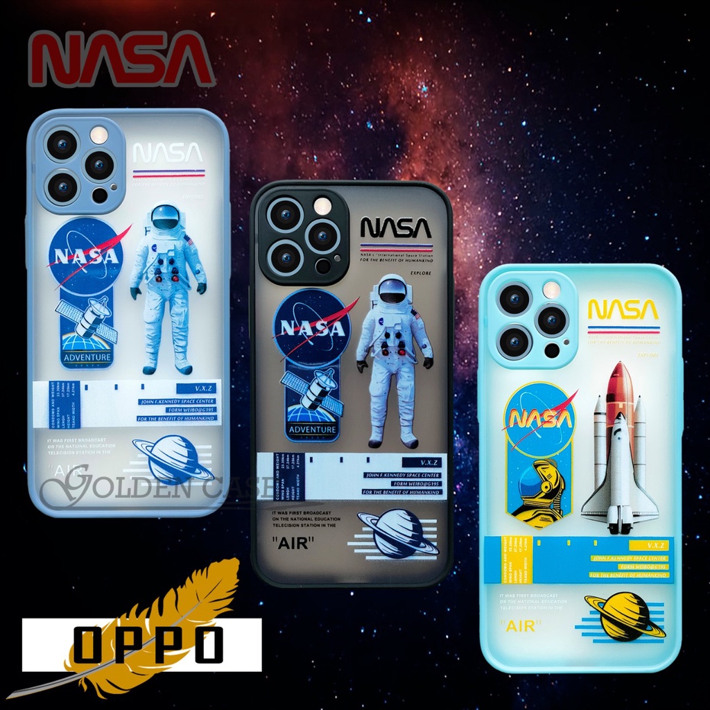 Nasa Lens Cover Case - Oppo A1K A37 A3S A52 A92 A53 A33