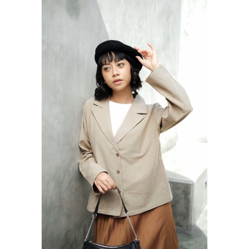 ZORA BLAZER CROP-AC blazer wanita