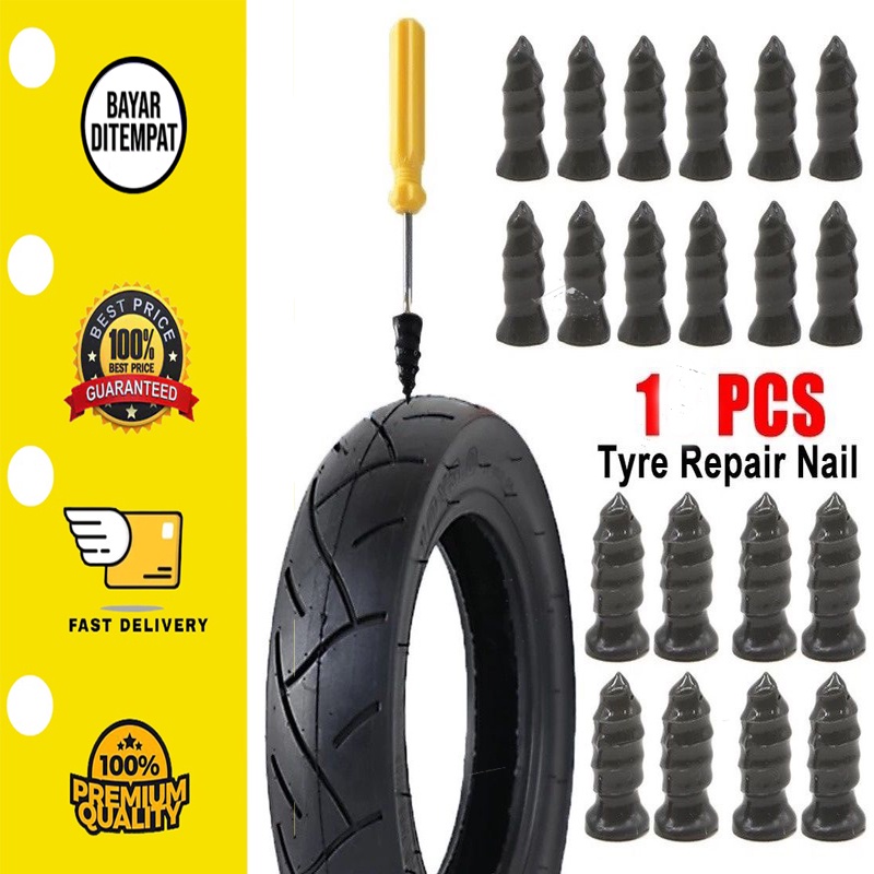 [BISA COD] 1pcs Alat Perbaikan Ban Tubeless Bahan Karet Untuk Mobil  Motor Skuter