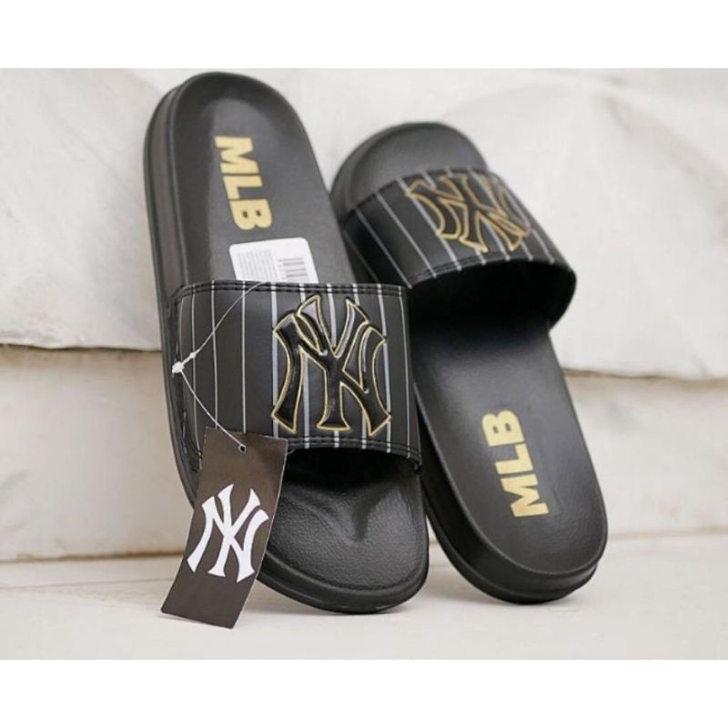 SANDAL SLOP NY mlb || sandal slip-on pria&amp;wania KUALITAS PREMIUM !!!