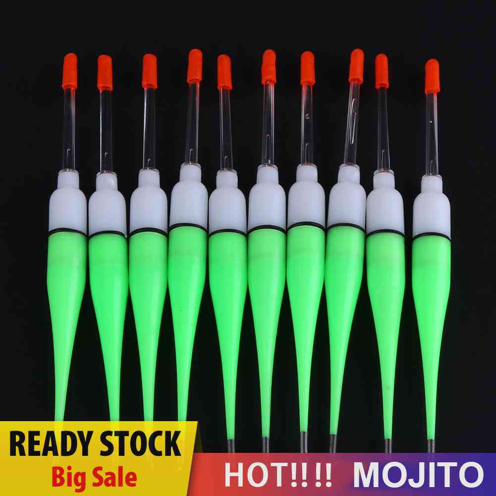 10Pcs Pelampung Pancing Luminous Bahan Plastik Untuk Memancing Malam Hari