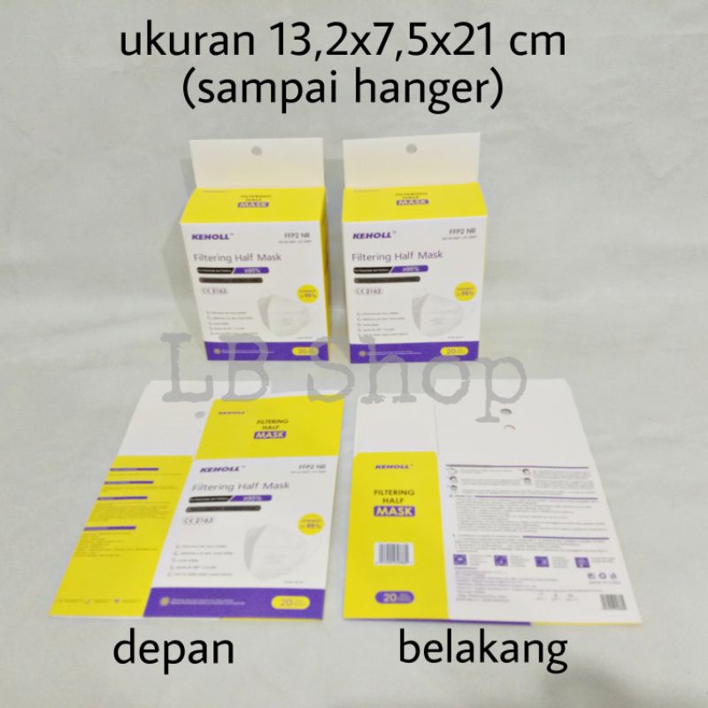 

Box masker KN95 merk Keholl/ Stark/ Onecare harga per 1pcs tanpa masker Baca Deskripsi