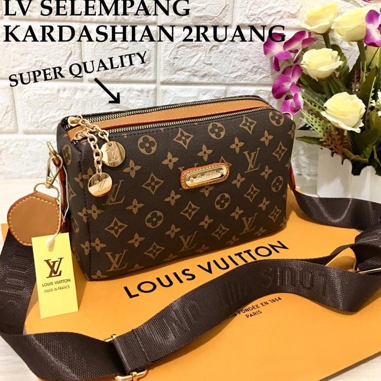 clz-22 REAL PICT PROMO TAS WANITA eLVi PREMIUM SELEMPANG KARDASHIAN DEWI 2RUANG SUPER QUALITY IMPOR