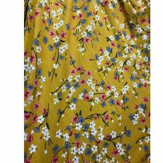 Bahan Katun Jepang Japan Cotton Motif Bunga Kecil Kuning Pink Biru Putih