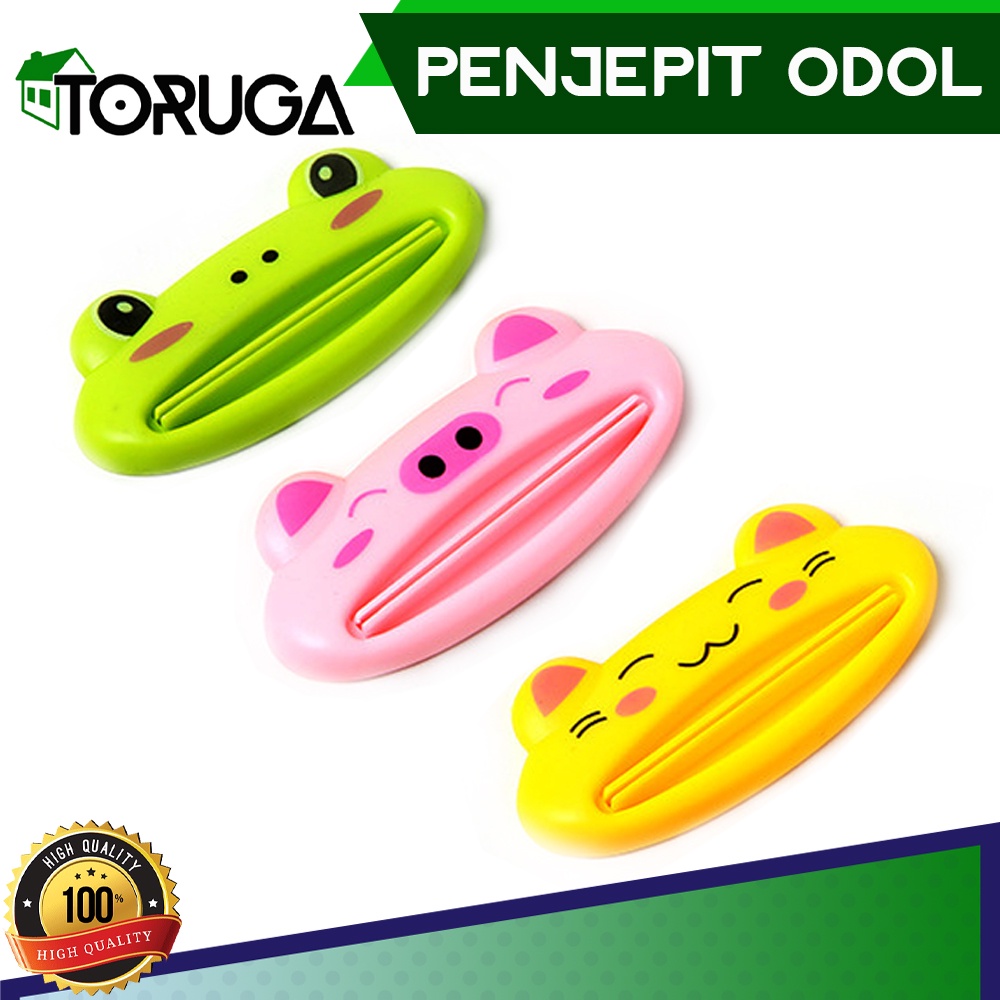 Alat Jepit Pemencet Sabun Cream Krim Odol Pasta Gigi Karakter Kartun Motif Lucu