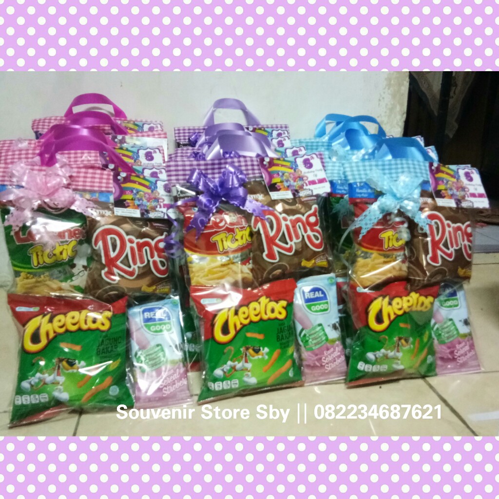 SNACK ULTAH ANAK MURAH / bingkisan ultah anak / paket ulang tahun / parcel snack murah / snack ultah