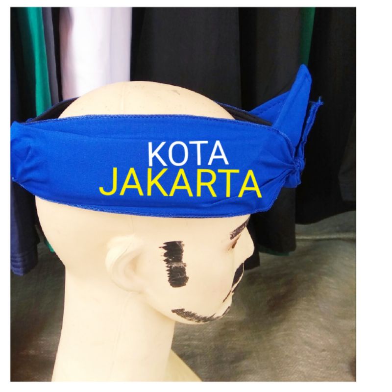 custom_Iket sunda logo sendiri/totopong/iket kepala praktis bisa pesen tulisan logo komunitas