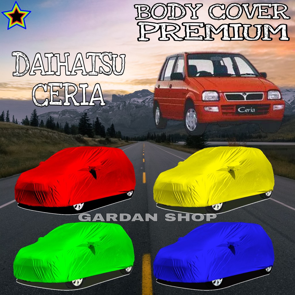 Sarung Mobil DAIHATSU CERIA Polos WARNA Body Cover Daihatsu PREMIUM