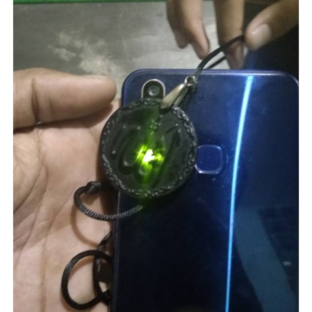 Kalung black Jade ukir lafadz