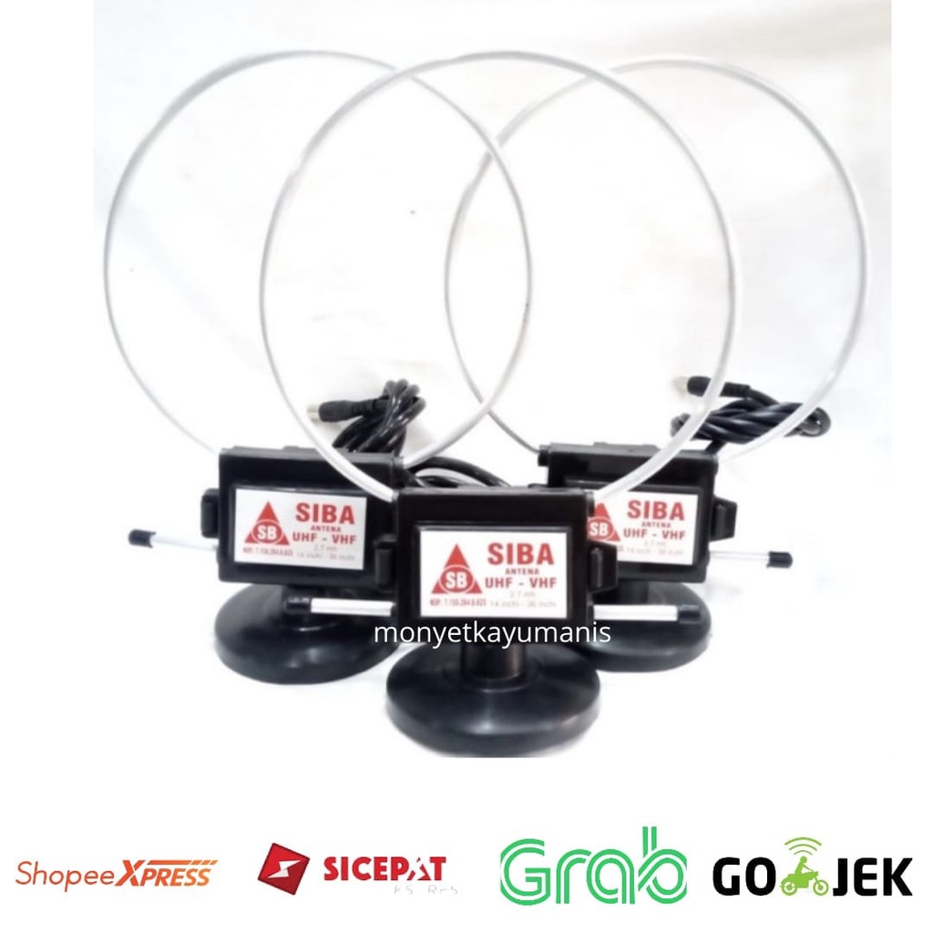 Antena Tv Siba Single Indoor VFH UHF Mini Score