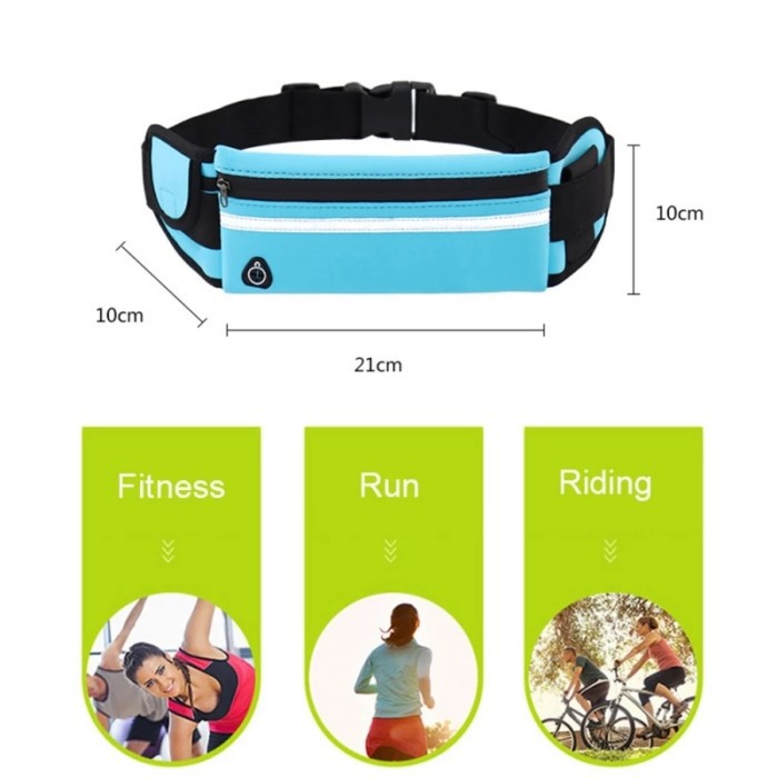 Tas Bag Pinggang Sport Olahraga Lari Jogging Running Belt Waterproof Sport Belt High Quality