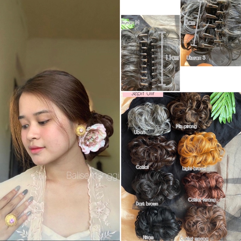 Jual Jepit Ulir Jepit Cakar Rambut Messy Hairdo Simple Dan Cepat Ukuran M Dan Ukuran S