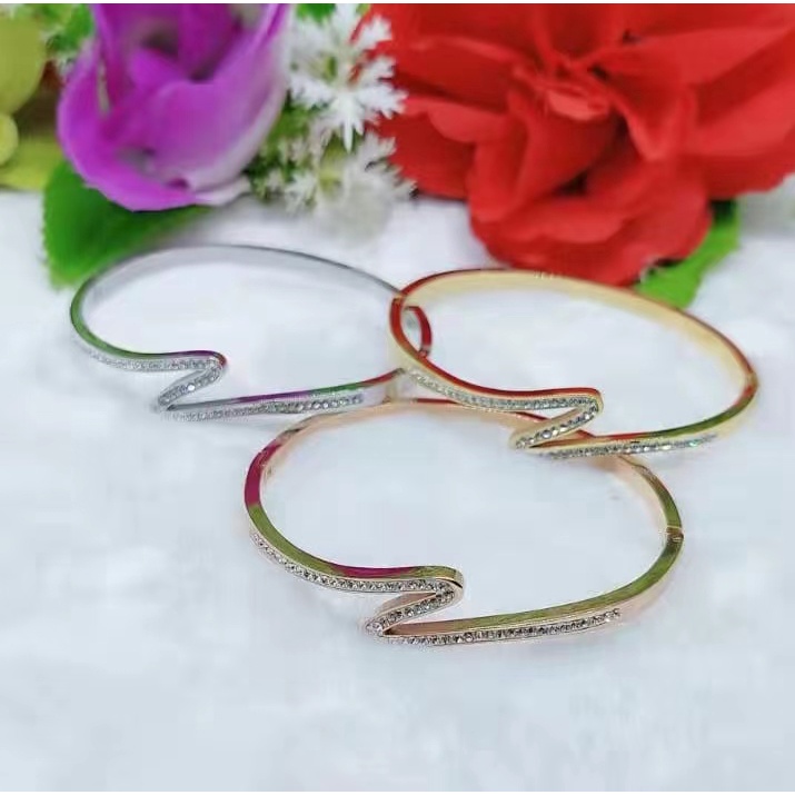 Gelang Titanium Permata Full Perhiasan Fashion F91
