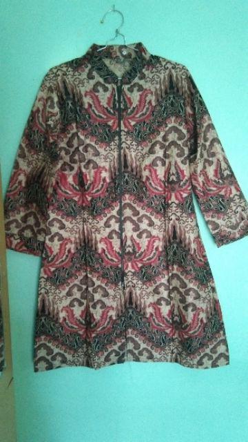 Terlaris Serut Genes Jelita Tunic Navbor Yelbor Whitbor Creambor Tunik Batik Modern Hrb030 Dolbi Dob