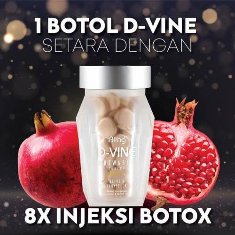 D Vine Collagen Original Candy Pemutih Asli - DVINE COLLAGEN 60 BUTIR