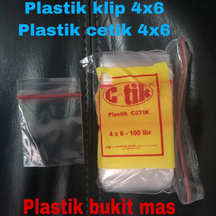 Plastik klip 4x6 plastik cetik ctik zipper ziplock 4x6 plastik sambal