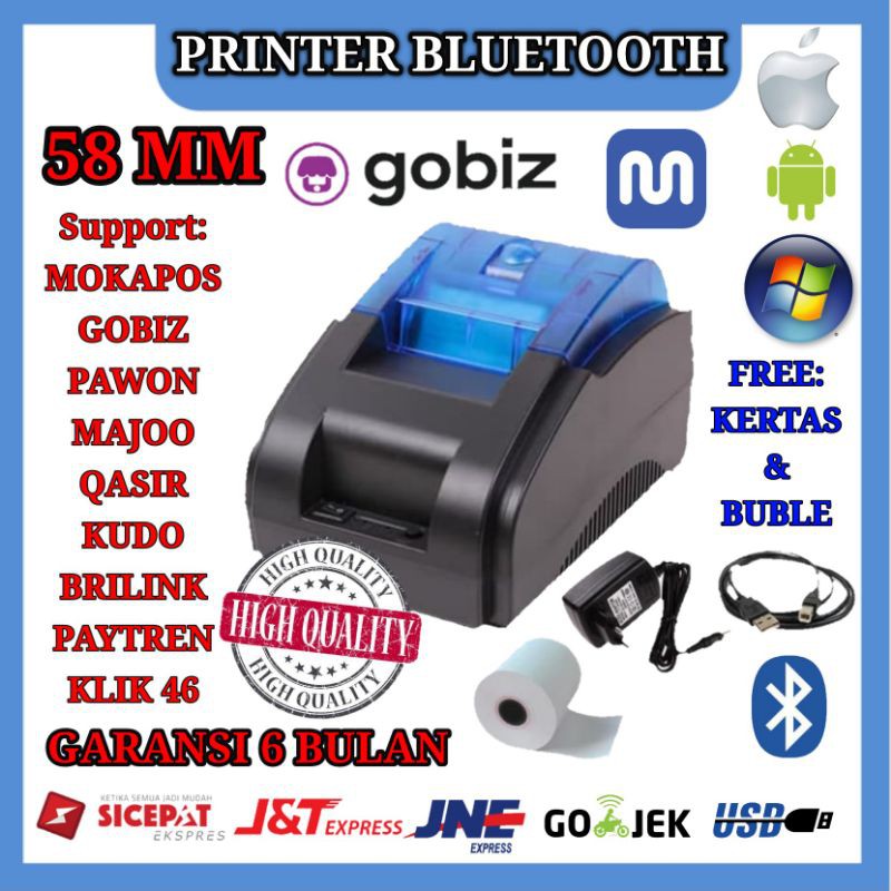 PRINTER RESI PENGIRIMAN SHOPEE ALL MARKETPLACE THERMAL BLUETOOTH PENJUALAN KASIR PULSA GAMBAR LOGO