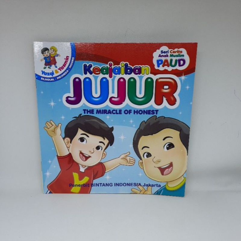 Buku Cerita Seri Anak Muslim Paud Seri Keajaiban - Billingual Full Colour-Keajaiban Jujur