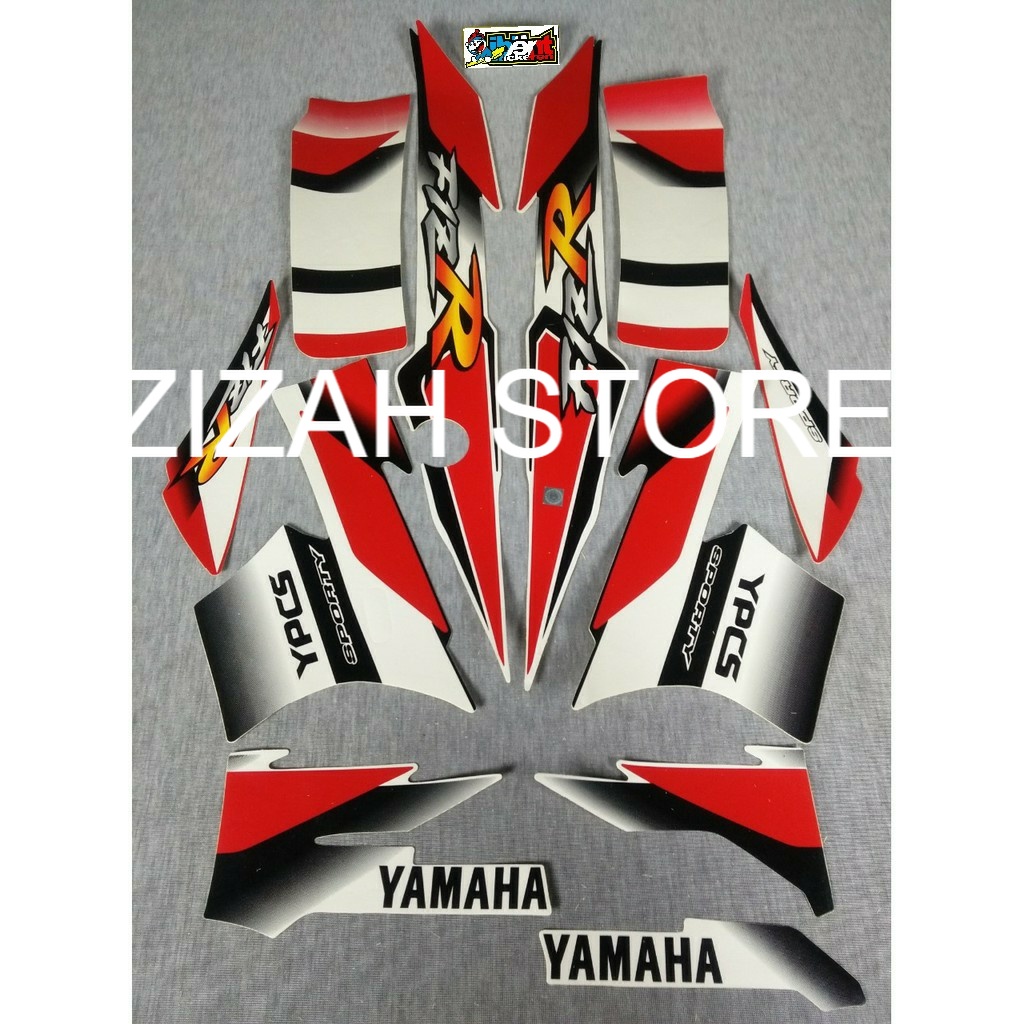 STIKER STRIPING LIS STANDAR ORI FIZ R FIZR MERAH PUTIH TAHUN 2001