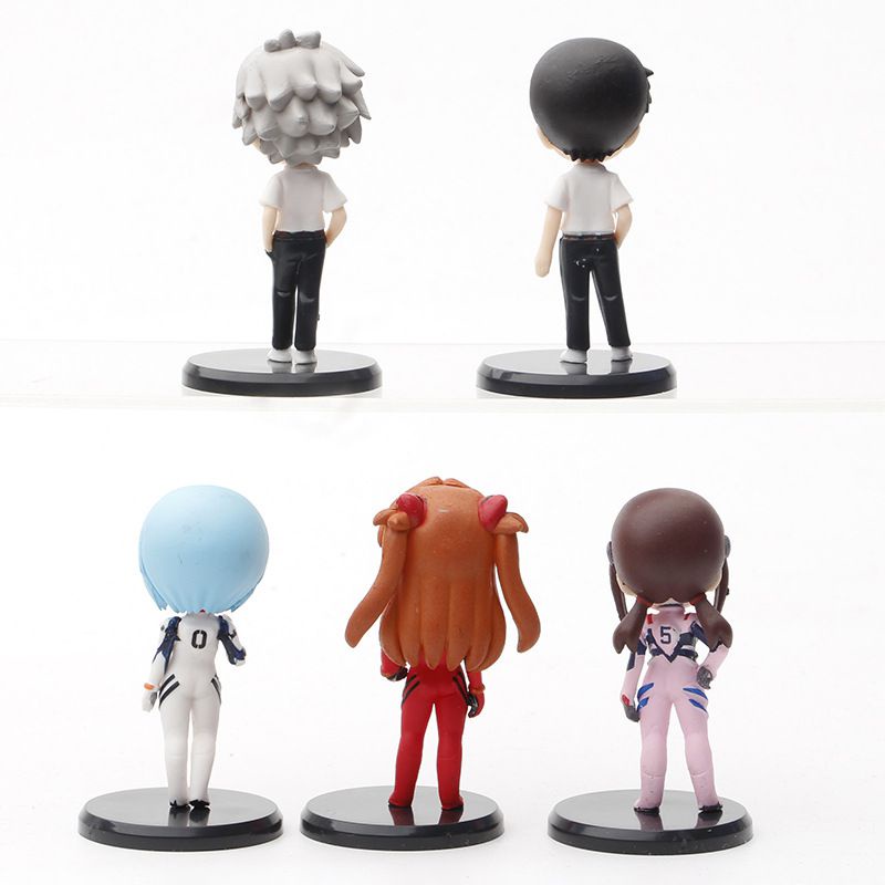 7cm Evangelion EVA Mini Figure Rei Ayanami Asuka Langley Souryuu Mari Illustriou Toys, decorations