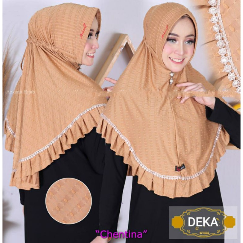 Jilbab Bergo Maryam Renda Rempel Chentina