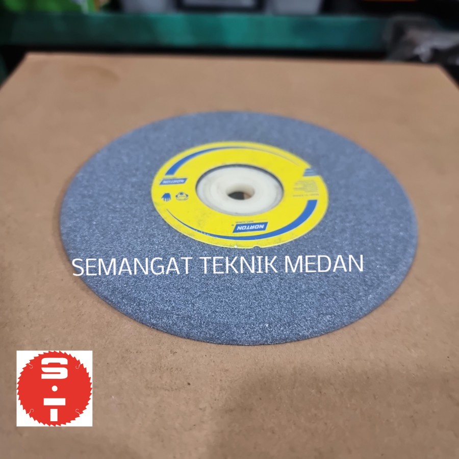 BATU ASAH GRENDA GERINDA SERONG GERGAJI 6" 6 " INCH 6mm 1/4" NORTON