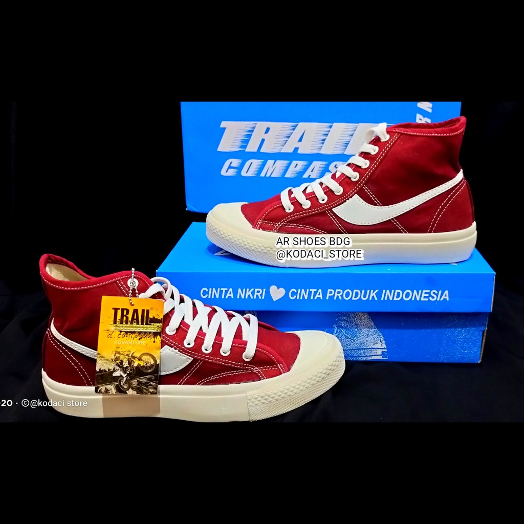 SEPATU COMPASS TRAIL TINGGI MARRON ORIGINAL /SEPATU COMPASS ORIGINAL /SEPATU CANVAS COMPAS TINGGI