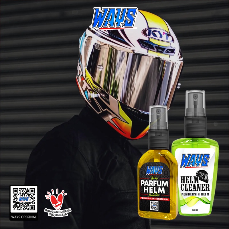 [A017] Pembersih Helm Body Visor Kaca + Parfum Pewangi Anti Bakteri Kuman Helmet Aksesoris Motor Ways