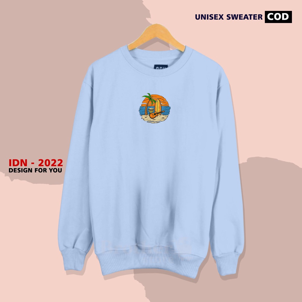 Brother Store - Sweater crewneck pria wanita - Vibes Pantai Bali