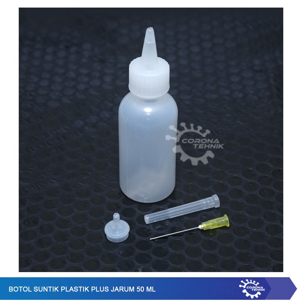 Botol Suntik Plastik Plus Jarum 50 ml