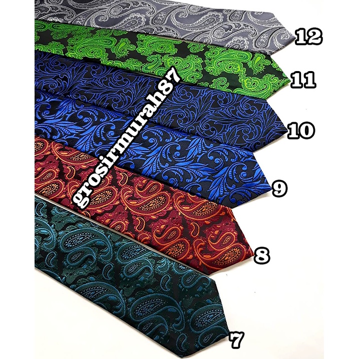 Dasi Batik  Bahan Polyester Tebal Lebar 3 Inch Atau 7 - 8 Cm