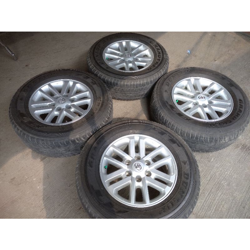 velg fortuner bekas ring 17 ban dunlop grandtrax