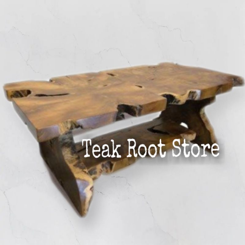 Meja Antik dari Akar Kayu Jati