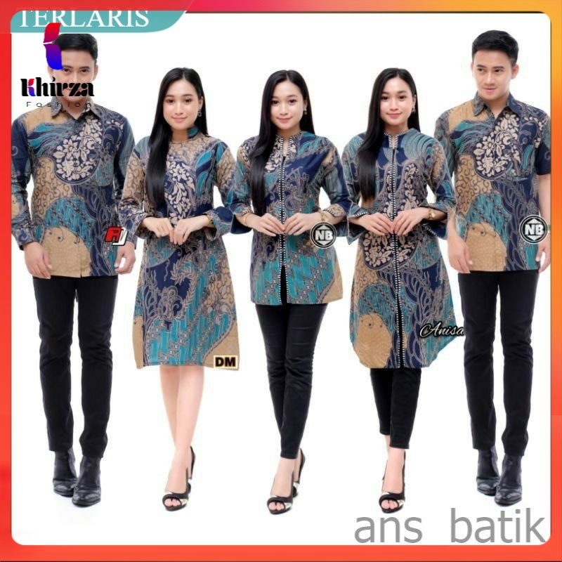 [12.12] Size S M L XL XXL XXXL Batik couple MOTIF BARU atasan kantor seragam batik pria wanita bluse hem -BATIK PITTO