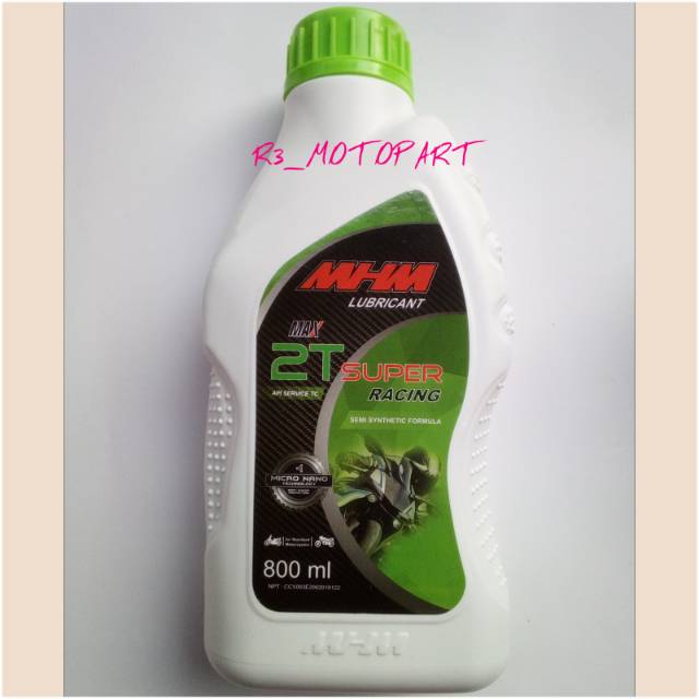 Oli Samping 2Tak/2 Tak MHM 2T Super Racing 800ml #No Evalube/Motul/Shell/Castrol/Yamalube/Champ