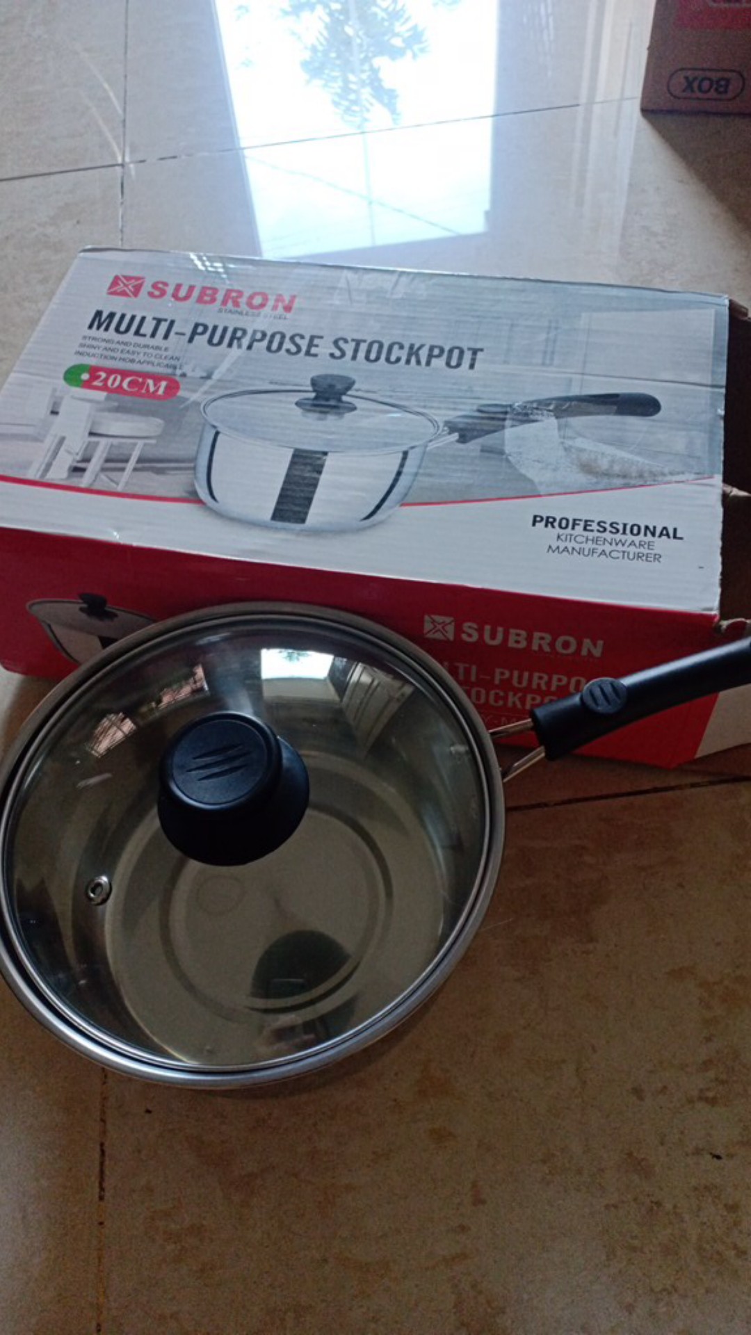 Panci Susu Milk Pot 20cm Tutup Kaca Stainless Steel Murah