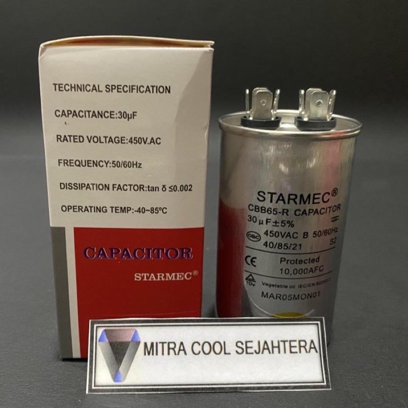 Kapasitor AC 30UF / CAPASITOR AC 30 UF / KAPASITOR OUTDOOR 30uf