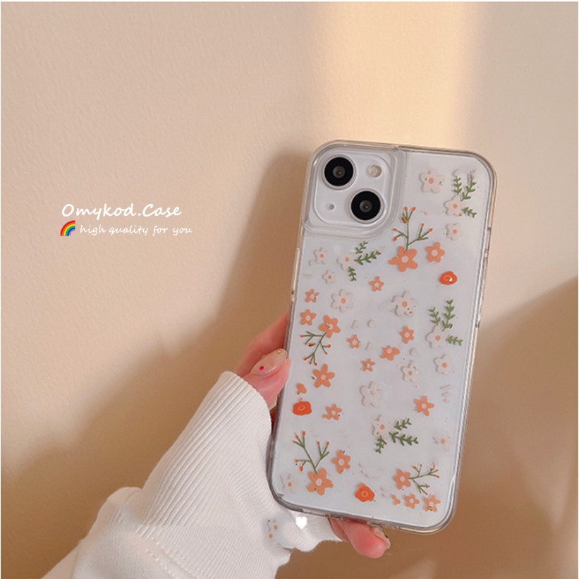 Soft Case Transparan Motif Bunga Untuk OPPO A5S A11K A12 A55 A15 A15S A5 A3S A16 A9 F11 A8 A31 A72 A9 A5 A52 Realme C15 C21 C25Y C21Y Reno 4t 6pro 7t