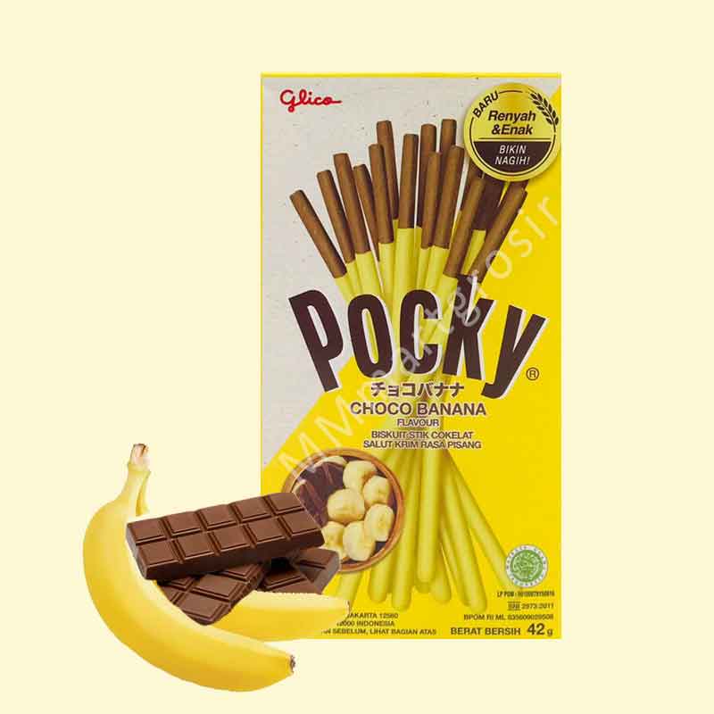 POCKY CHOCO BANANA/BISKUIT STIK COKELAT KRIM PISANG 42g