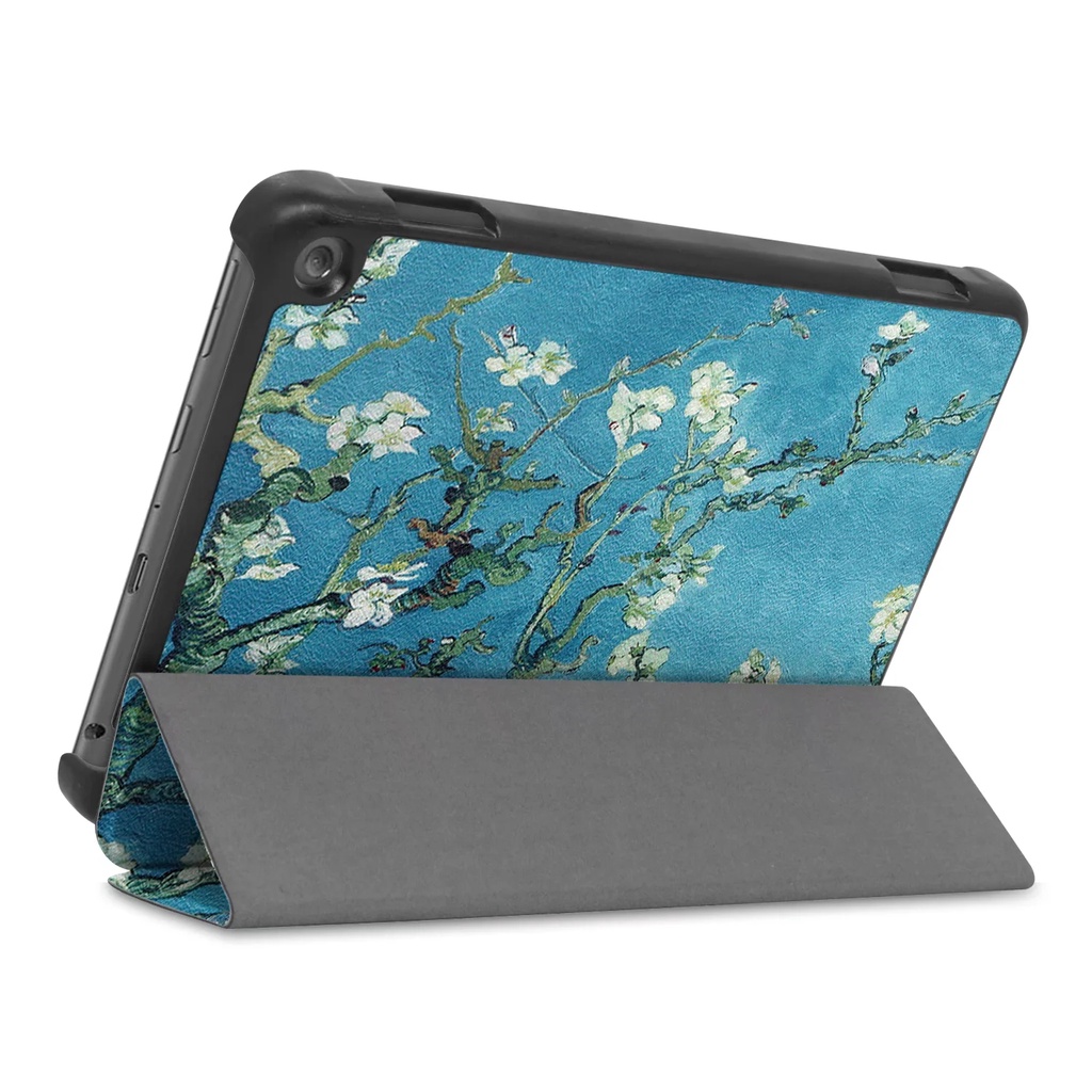 [Tidur/Bangun] Untuk Amazon Api Hd8Plus/HD8 (2020 10th Gen) 8.0 &quot;KFONWI Tablet Pelindung Case Fashion Pola Dicat Tri-fold Flip Stand Cover