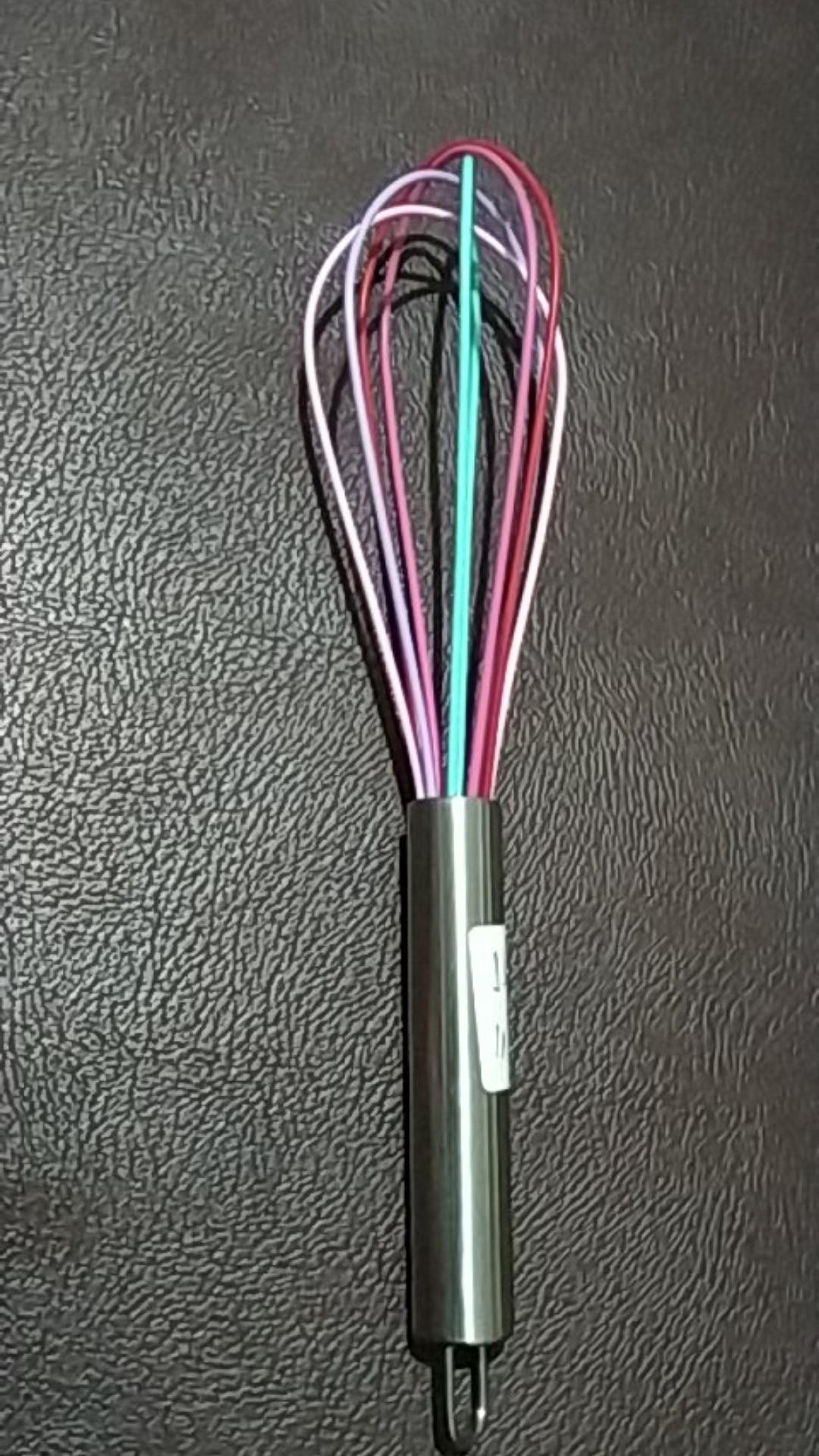 Alat Pengocok Telur Bahan Stainless Steel, Warna Dikirim Acak