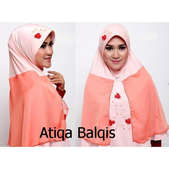 ATIQA BALQIS / Jilbab Pesta Instan Panjang Kerudung Bergo Hijab Syari