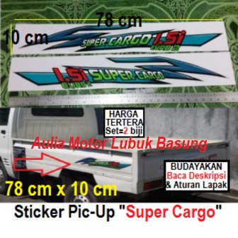 Sticker Cutting Stiker List Strip Body Cary Carry Futura Pick Up