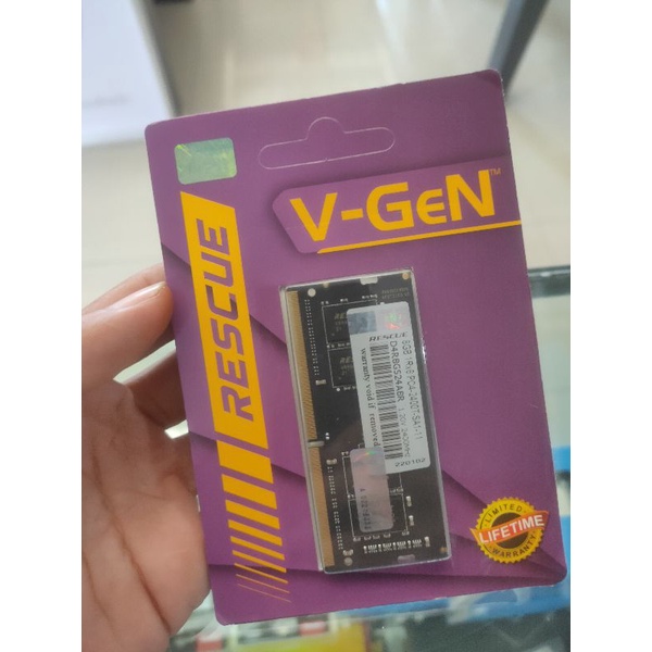 RAM Laptop VGEN 8GB DDR 4 SPEED 2.400 MHZ