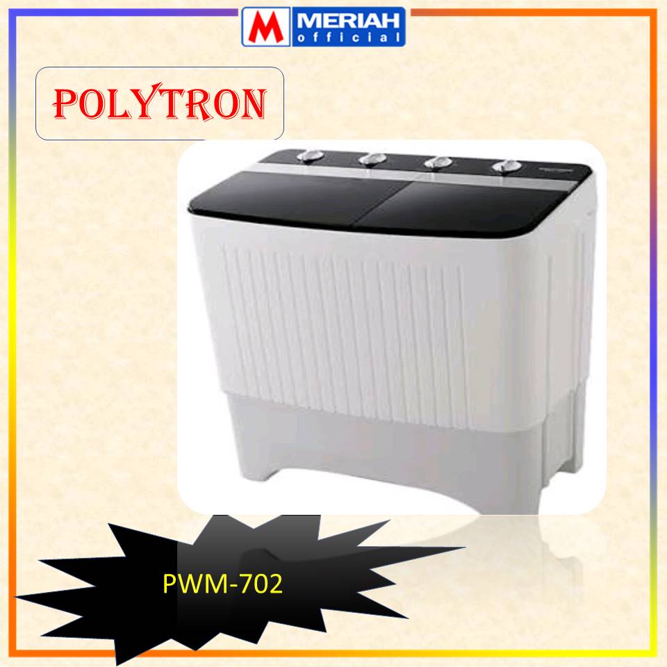 MESIN CUCI POLYTRON 2 TABUNG 7 KG TIPE PWM 702