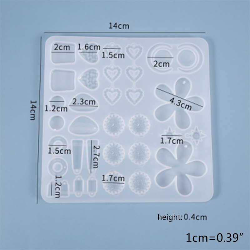 SIY  Earrings Danglers Casting Silicone Mould DIY Pendants Crystal Epoxy Resin Mold