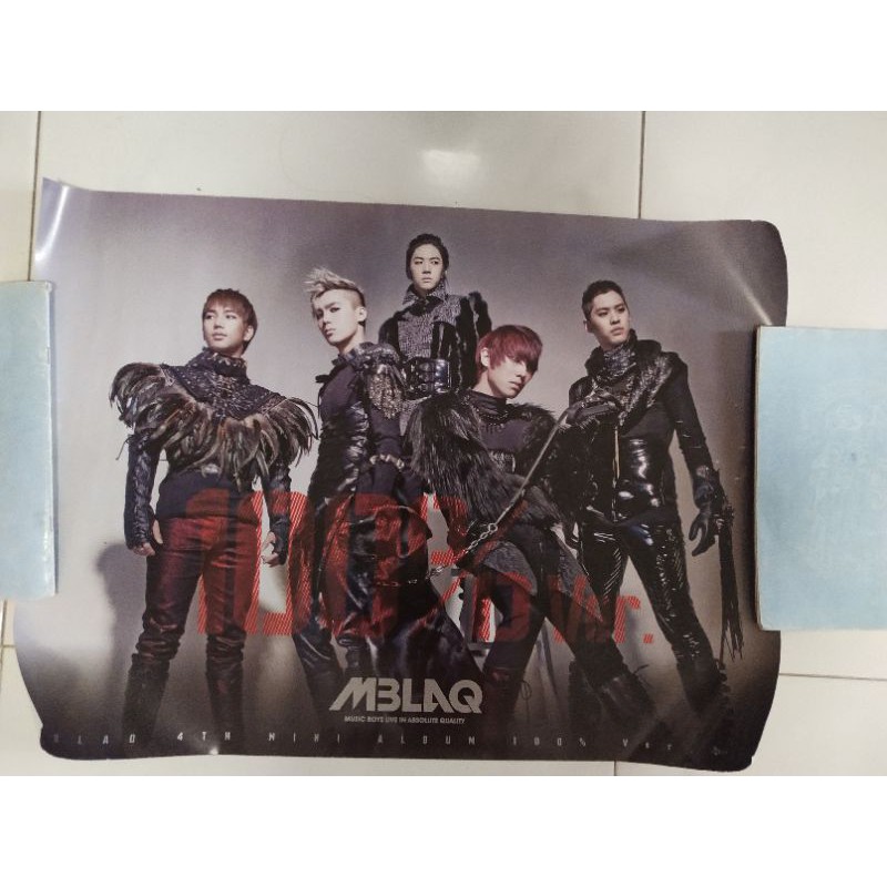 Jual rugi Official Poster MBLAQ 100% ver kpop FREE TUBE k pop bts exo treasure pc photocard album